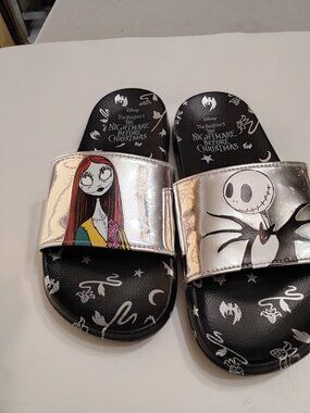 Disney x Ground Up "The Nightmare Before Christmas" Metallic Slide Sandals 9